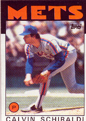 1986 Topps Baseball Cards      210     Calvin Schiraldi